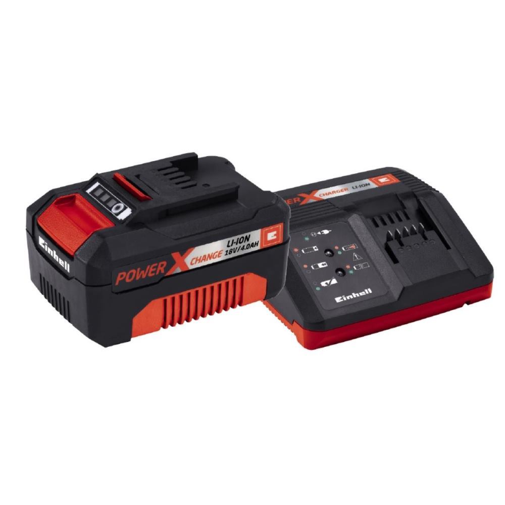 Einhell 4.0Ah Battery and Charger for All Power X-Change 18V Starter Kit 3A