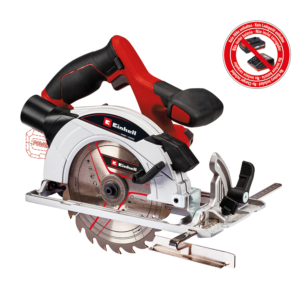 EINHELL ACCU CIRKELZAAG 165mm 18V TE-CS 18/165-1 Li Solo PXC BODY ONLY