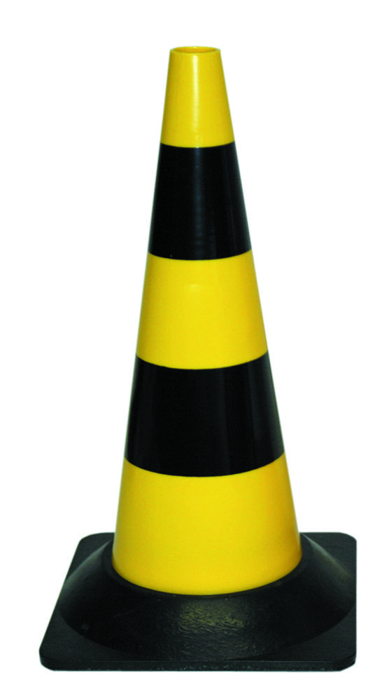 SCALA PLASTICS SIGNALISATIEKEGEL ZWART/GEEL50CM ref 8101.3150