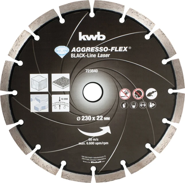 kwb|DIAMANT SCHIJF BLACK LINE 230 MM|art 723840|EAN 4009317238409 |