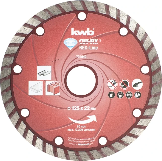 kwb|DIAMANT SCHIJF RED   LINE 125 MM|art 797540|EAN 4009317975403 |