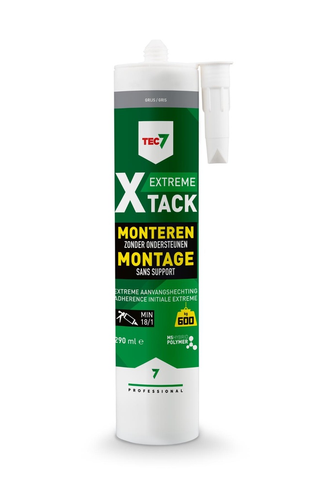 X-Tack Grijs - patroon 290ML      EXTREEM MONTEREN ZONDER ONDERSTEUNENref:5414195530009