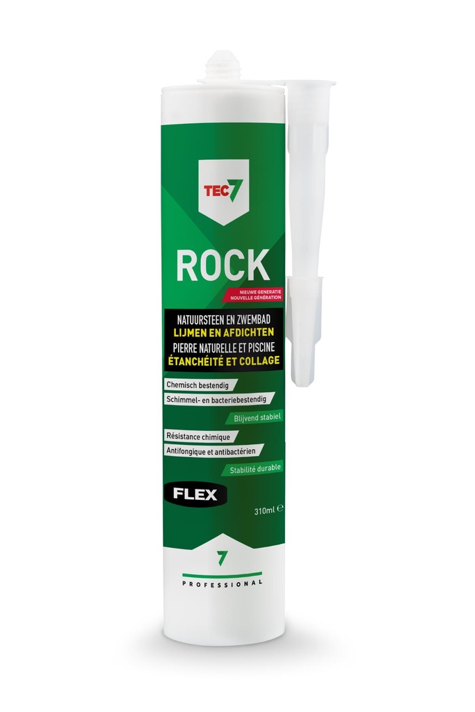 Rock - patroon 310ML              FLEXIBELE AFDICHTING EN LIJM VOOR STEEN, GLAS, ZWEMBAD EN SANITAIRref:5414195539064