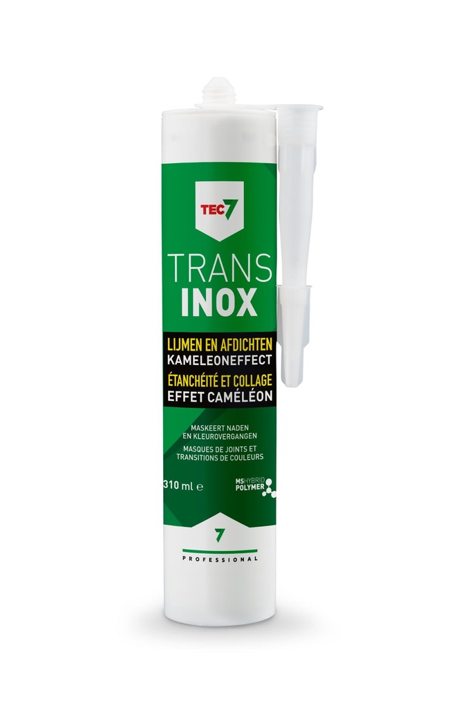 Trans Inox - patroon 310ML        TRANSPARANTE AFDICHTINGSKIT MET INOX-PIGMENTENref:5414195537060