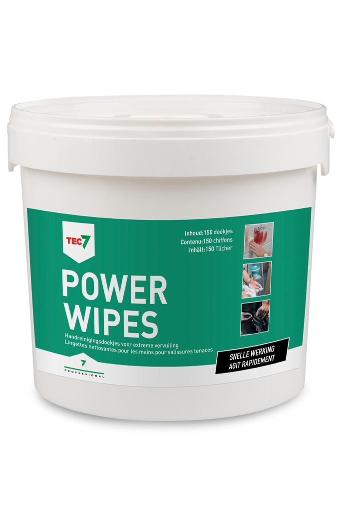 Powerwipes emmer 150ST REINIGINGSDOEKJES VOOR EXTREME VERVUILINGref:5414195014158
