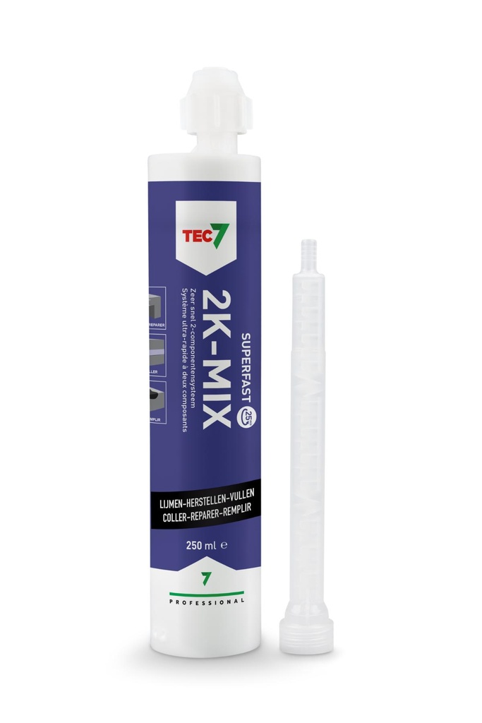 2K-Mix Superfast 250ML  ZEER SNEL UITHARDENDE 2K LIJM, VUL- EN HERSTELLINGSPASTAref:5414195599532