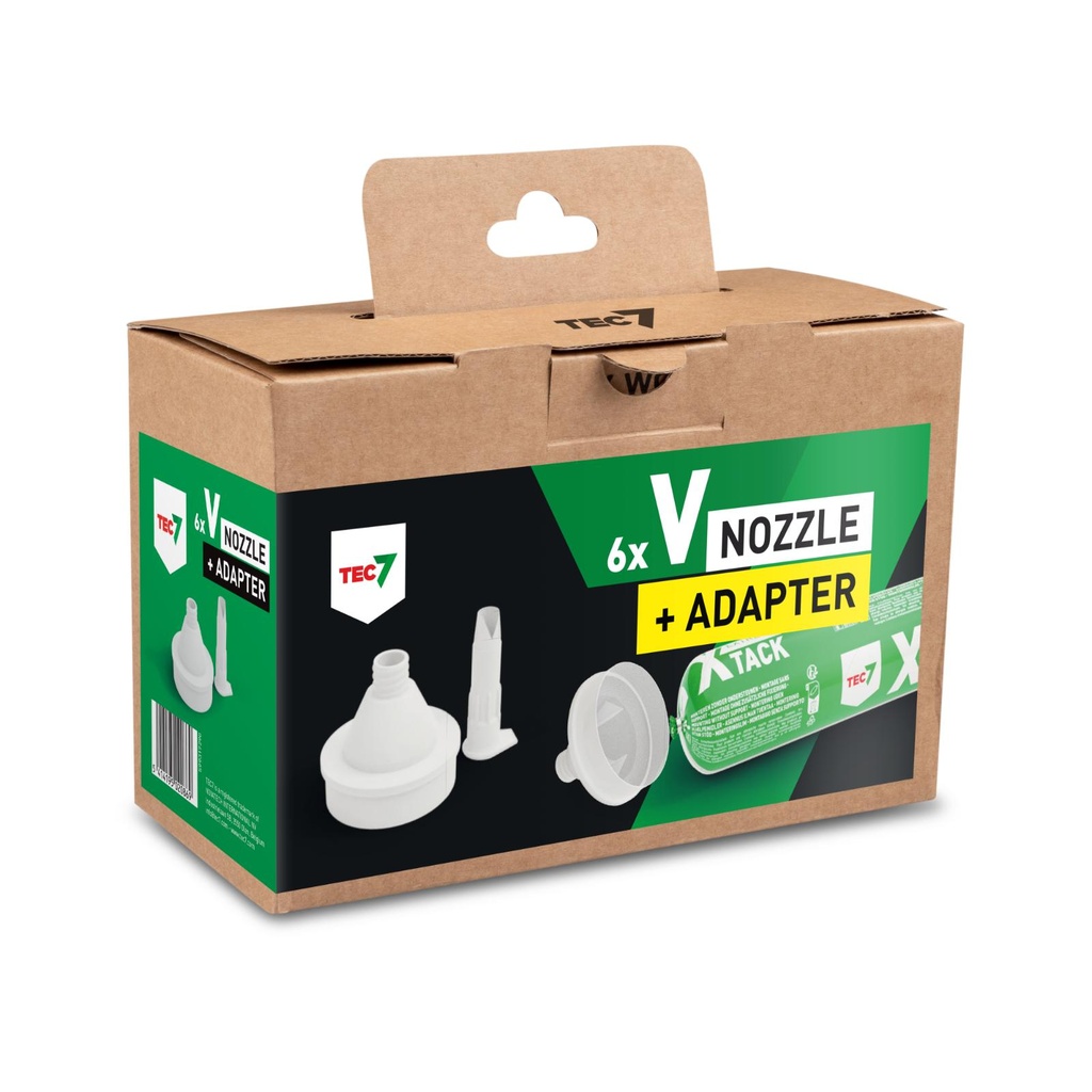 V-Nozzle + Adaptor Sausages (doosje 6st)V-NOZZLES + ADAPTERS VOOR WORSTENref:5414195020869