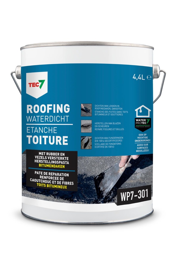 WP7-301 Roofing Waterdicht - pot 4,4L HERSTELLINGSPASTA VOOR ROOFINGDAKENref:5414195011683