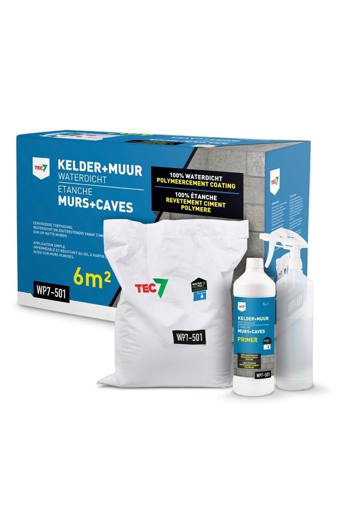 WP7-501 Kelder + Muur Waterdicht SET POLYMEERCEMENT COATINGref:5414195011751
