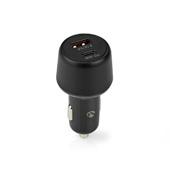 USB Autolader 48W-3.0 A x 1 USB-A+1USB-C poort-zwart-doos