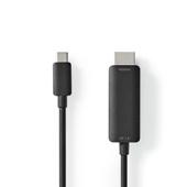USB-HDMI Adap.Kabel-2m -USB-C 3.2 M<>HDMI M-4K@60H-zw-doos