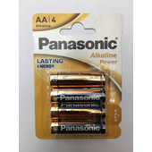 BATTERIJ ALKALINE R6 AA PANASONIC 4ST/7328