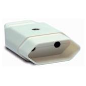 KOPPELSTEKKER PLAT 2P POLY 2,5A WIT 50st 2002