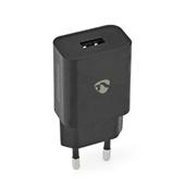 OPLADER USB-A 1X 2,4A ZWART EXCL. KABEL