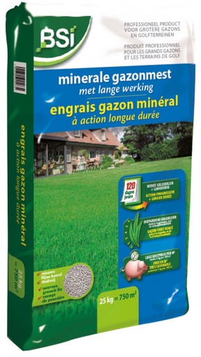 BSI TOP GAZON MINERAAL - LANGE WERKING - 25 KG