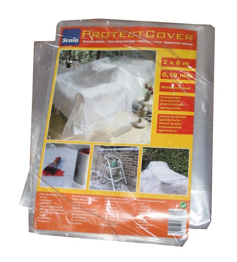 [88140] SCALA PLASTICS DEKZEIL PE 2X6M 0.10MM NATUREL ref 7205.1026