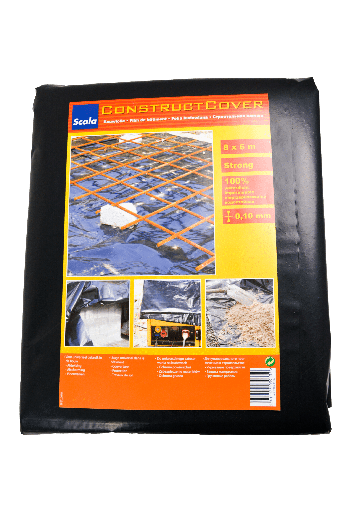 [88151] SCALA PLASTICS DEKZEILEN PE 8X6M 0.10MM ZWART ref 7205.1186
