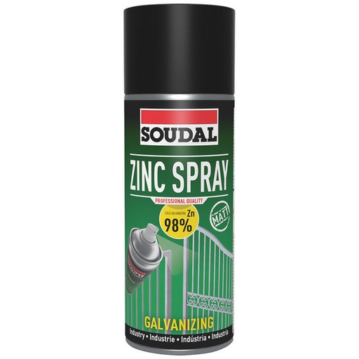 [96099] SOUDAL -Industriele toepassingen - Zinc spray 400 mL -  ean 5411183090736
