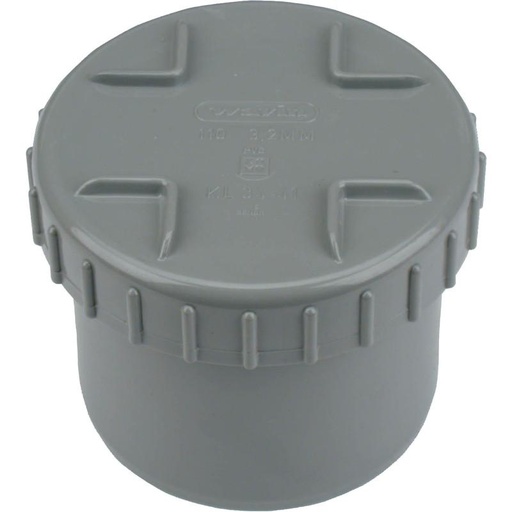 [90604] SCALA PLASTICS RIOOLSTOP+SCHROEFDEKSEL125 R7037 ref 6000.7125