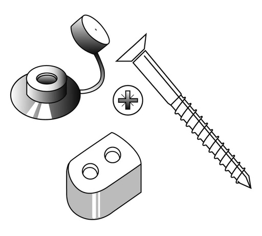 [87170] SCALA PLASTICS 25CAPS&ROZ=WIT=UVST+VIJS+STEUNB. ref 1107.9315