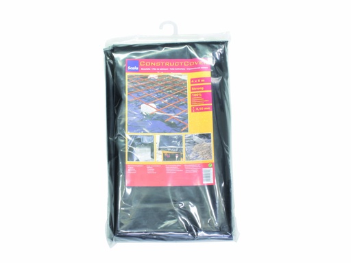 [87962] SCALA PLASTICS CONSTRUCTCOVER 6X6M/010 ZWART ref 7205.1266