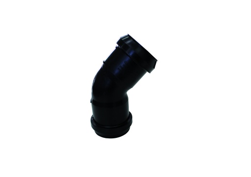 [90915] SCALA PLASTICS SAN.BOCHT PP 90-45" LR ZWART FF ref 3203.8904