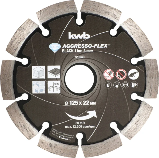 [115898] kwb|DIAMANT SCHIJF BLACK LINE 125 MM|art 723540|EAN 4009317235408 |