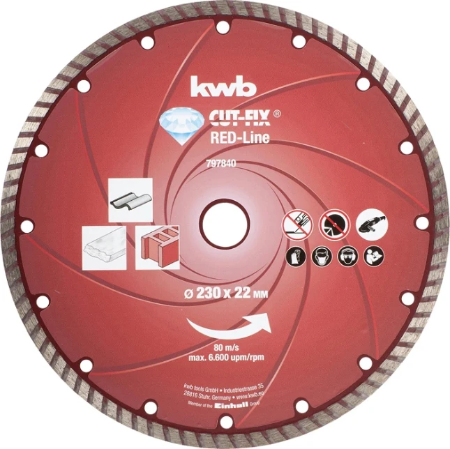 [115909] kwb|DIAMANT SCHIJF RED   LINE 230 MM|art 797840|EAN 4009317978404 |