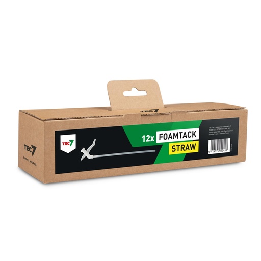 [33942] FoamTack Straw (doosje 12 stuks) *NEWRIETJE VOOR HET GEBRUIK VAN FOAMTACKref:5414195022498