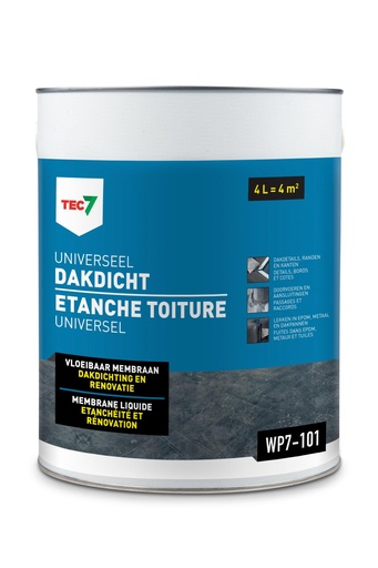 [110565] WP7-101 Universeel Dakdicht 4L     VLOEIBAAR MEMBRAANref:5414195011645
