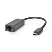 [104975] USB-UTP-adapter-0.2 m-USB-C M 3.2<>RJ45 Vr-rond-zw-doos