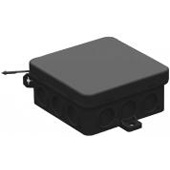 [2775] AFTAKDOOS ZWART 7 INGANGEN 75X75X37
