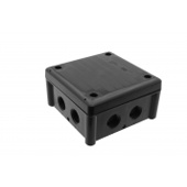 [2776] AFTAKDOOS ZWART IP66 7XM20 INGANGEN 102X102X56