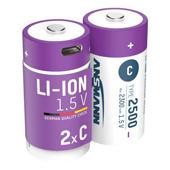 [7497] BATTERIJ OPLAADBAAR R14 C 2500 mAh ANSMANN 2ST