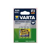 [7502] BATTERIJ OPLAADBAAR R3 AAA 1000 mAh VARTA 4ST/4802