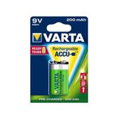 [7505] BATTERIJ OPLAADBAAR R9V 200mAh VARTA 1ST/4988