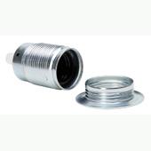 [33721] FITTING E27 CHROOM (MAX 60W) MET RING