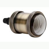 [33738] FITTING E27 ZWART CHROOM (MAX 60W) TYPE RETRO