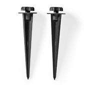 [37349] GRONDPIN ALUMINIUM ZWART 2ST