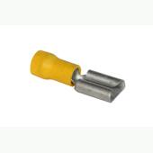 [48057] KABELSCH. GEISOL.GEEL 4-6MM VERBINDER VROUW 6,3MM 10ST