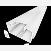 [52030] LEIDINGKOKER LOS DEKSEL 100X54MM 2MTR. WIT