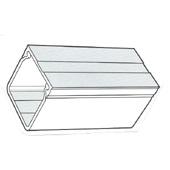 [52045] LEIDINGKOKER MET DEKSEL CANALIT 40X40 WIT