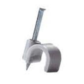[69297] NAGELKLEM 16MM ENKEL GRIJS 50ST ROND* OL70217