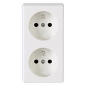 [71002] OPBOUW INDOOR DUBBELE WANDCONTACTDOOS 2V