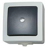 [71016] OPBOUW OUTDOOR DRUKKNOP NAUTIC IP44 1P