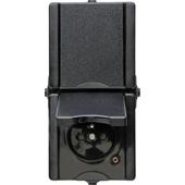 [71020] OPBOUW OUTDOOR DUB CONTACTDOOS PROAQA IP44 VERT. ZWART
