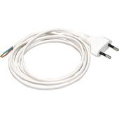 [95100] SNOER + STEKKER 2M 2X0.75 WIT BLISTER