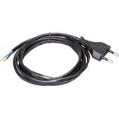 [95102] SNOER + STEKKER 2M 2X0.75 ZWART BLISTER