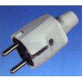 [33096] FAMATEL rubber stekker 2P+T 16A IP20 WIT