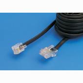[102740] TELEFOONSNOER 8P4C/ 6P4C ZWART 3,00M